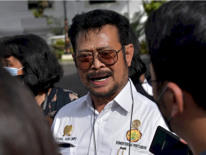 Mantan Mentan Syahrul Yasin Limpo ditetapkan tersangka oleh KPK, Rabu (11/10/2023). @Jejakfakta/dok Kementan