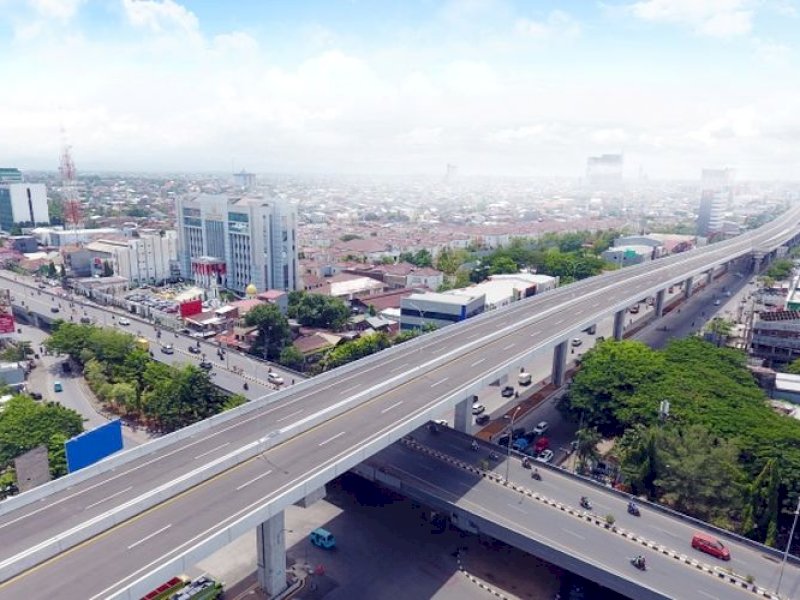 Jembatan layang Kota Makassar. (Foto: PT Margautama Nusantara (MUN) )