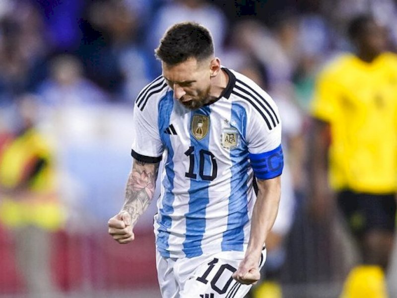 Kapten Argentina, Lionel Messi (c) AP Photo