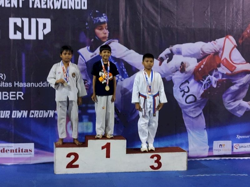 Andi Rifurennu Pallawa Rukka naik podium 1 hasil turnamen terbuka Unhas Cup 2022.