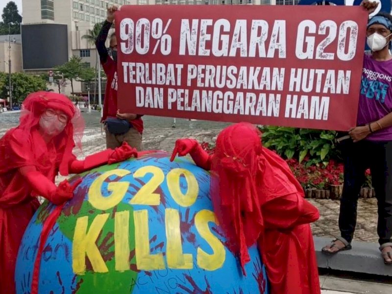 KTT G20 Tutup Ruang Demokrasi Masyarakat Sipil. Sejumlah catatan pelarangan aktivitas, intimidasi dan pengintaian. (Foto: istimewa)