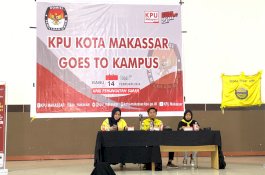 KPU Kota Makassar Sosialisasi Pemilu di Kampus UIM 