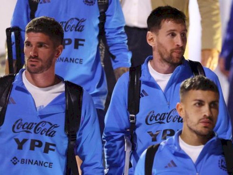 Pemain Timnas Argentina. (REUTERS/HANNAH MCKAY)