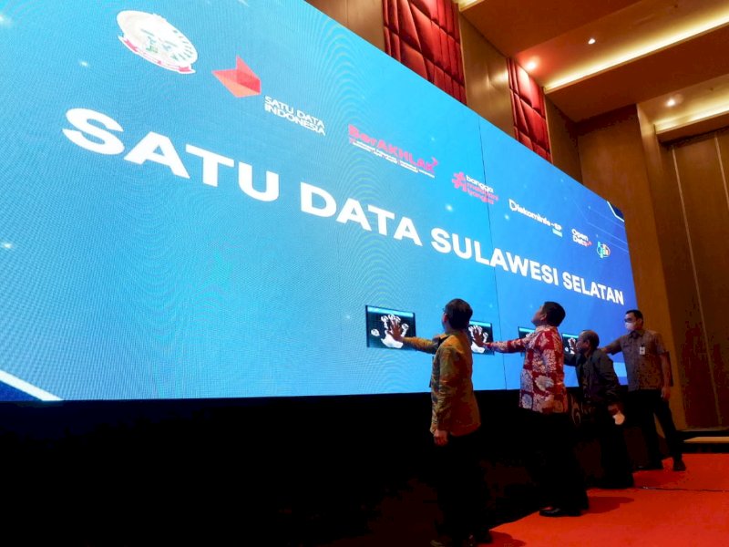 Diskominfo-SP Prov. Sulsel meluncurkan Portal Satu Data Sulsel Tahun 2022 di Gammara Hotel Makassar, Jumat (18/11/2022).