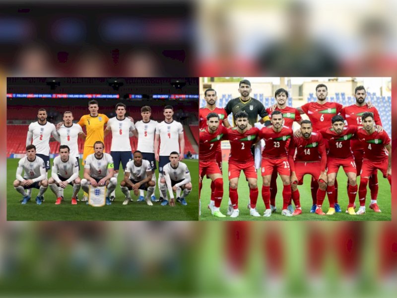 Foto: Timnas Inggris/Youtube FOOTBALL TEAM -  Timnas Iran/Macca