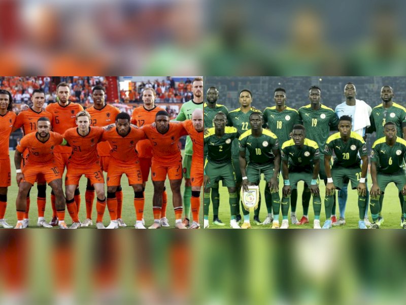 Foto : Skuad Timnas Belanda Twitter/@OnsOranje  - Skuad Timnas Senegal/Khelnow.com