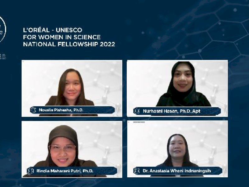 4 perempuan peneliti Indonesia mendapat penghargaan di bidang sains.&nbsp;