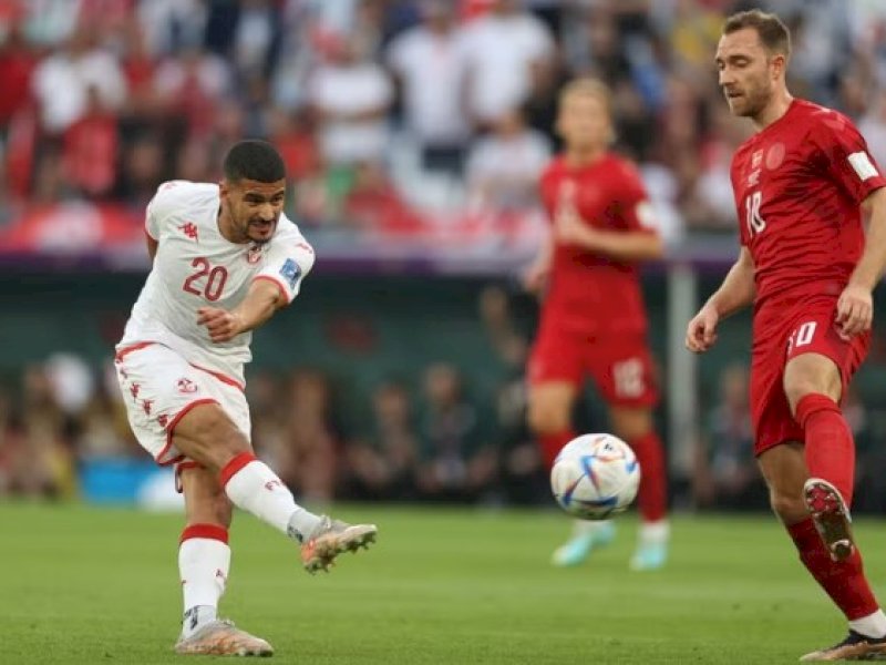 Denmark vs Tunisia (Foto: Getty Images)