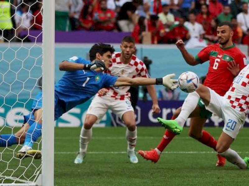 Maroko vs Kroasia: Skor Kacamata hingga laga berakhir (Foto: REUTERS/Amr Abdallah Dalsh)