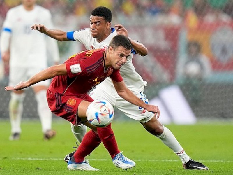 Spanyol vs Kosta Rika Piala Dunia 2022 (Foto : AP Photo Pavel Golovkin)