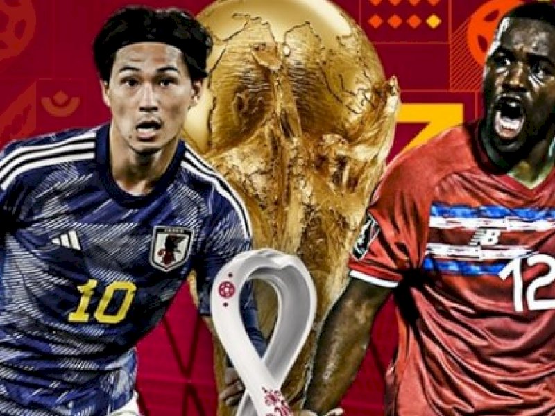 Jepang vs Kosta Rika. (Foto: Merdeka.com)
