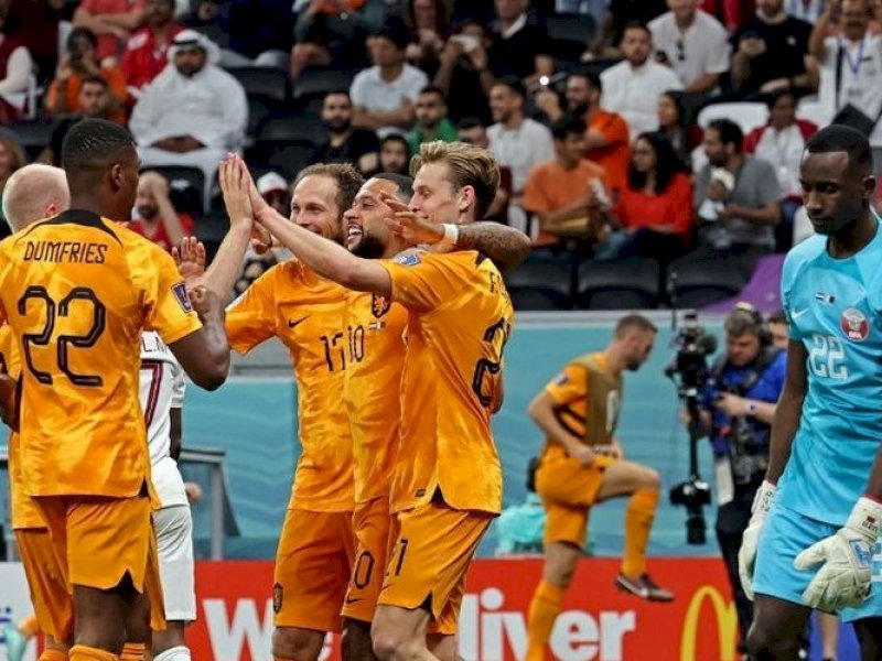 Belanda vs Qatar (AFP/GIUSEPPE CACACE)