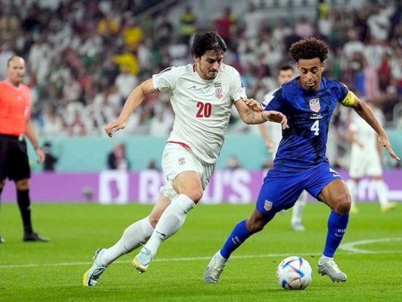 Iran vs Amerika Serikat (Foto: AP Photo/Ashley Landis)