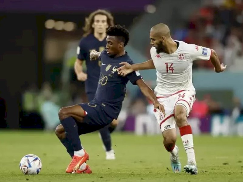 Tunisia vs Prancis (Foto REUTERS Benoit Tessier)