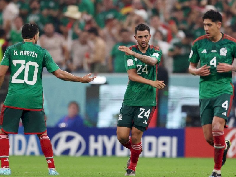 Arab Saudi vs Meksiko di Piala Dunia 2022 (Foto: Reuters)