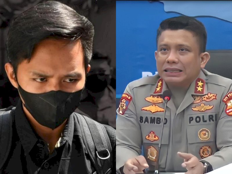 Bharada E dan Ferdy Sambo (Kolase Antara dan Instagram @divpropampolri)