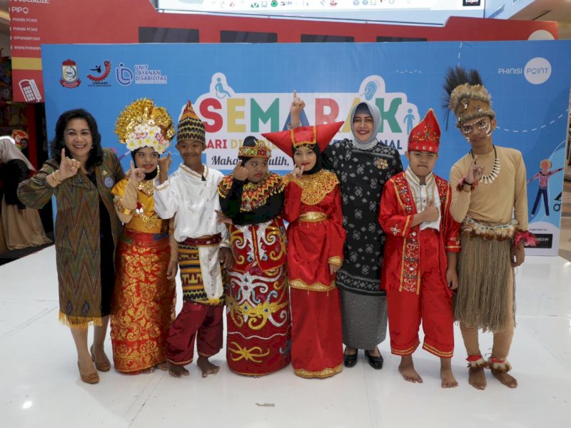 Peringatan Hari Disabilitas Internasional Kota Makassar tahun 2022 di Mall Phinisi Point, Selasa (6/12/2022).&nbsp;