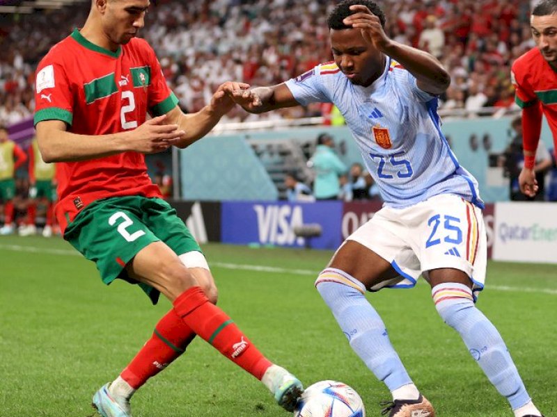 Maroko vs Spanyol (Foto : FIFA)