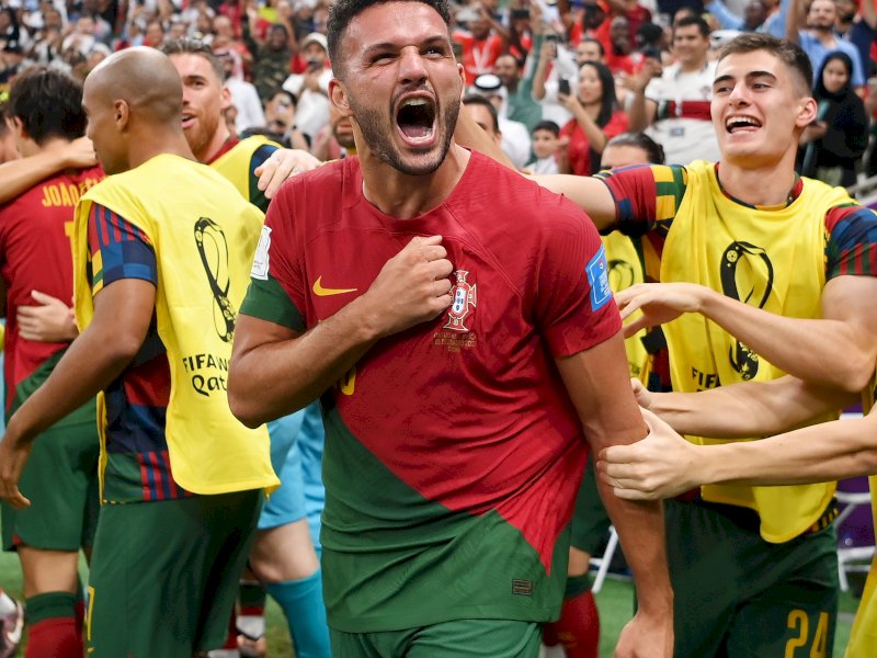 Portugal berpesta gol usai kalahkan Swiss 6-1 di Lusail Stadium, Rabu (7/12/2022) dini hari WIB. (Foto: FIFA)