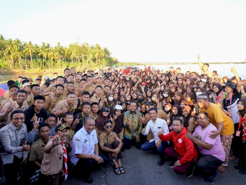 Pelajar SMA Negeri 1 Bantaeng menggelar Kemah Konservasi Lingkungan di Kampung Kaili, Kelurahan Bonto Lebang, Kecamatan Bissappu, Bantaeng, 5-7 Desember 2022. (Foto: Istimewa)