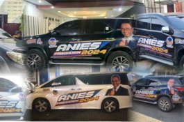 Ratusan Mobil Branding Siap Sambut Anies Baswedan di Makassar 