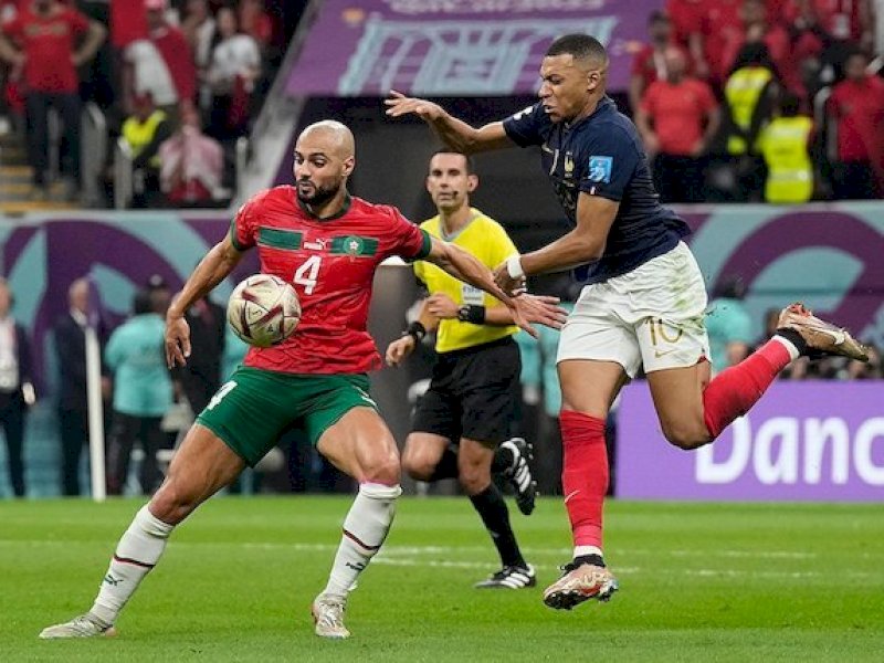 Prancis vs Maroko (Photo/Martin Meissner}