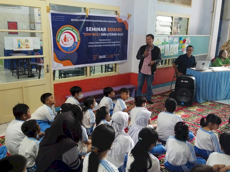 Kegiatan Seminar Sehari tentang perundungan dan pentingnya literasi baca. (Dok. Istimewa)