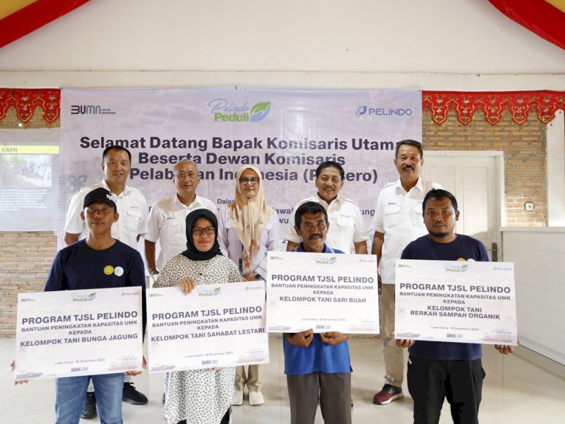 Tingkatkan Kapasitas UMK, Pelindo Bantu 4 Kelompok Tani di Luwu Utara (Pelindo)