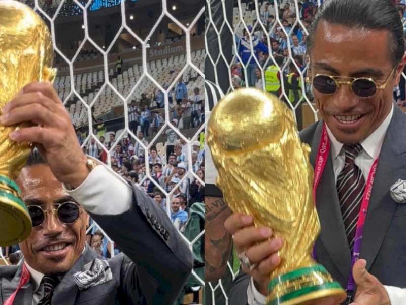 IFA Investigasi Celebrity Chef Asal Turki Usai Cium Trofi Piala Dunia 2022 (Foto/Intagram/nusr_et)