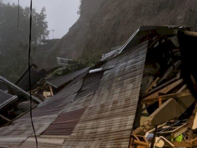 Kondisi rumah di Kampung Bengkeng Tabbing, Lingkungan Bontote'ne, Kelurahan Bontolureng, Kecamatan Tinggimoncong, Kabupaten Gowa, Sulawesi Selatan, Sabtu (24/12). (Dok. Ist)