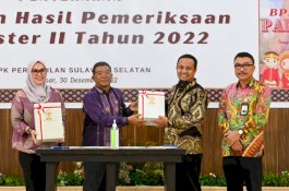 Sejumlah Catatan Laporan Hasil Pemeriksaan BPK Wilayah Sulsel Semester II Tahun 2022