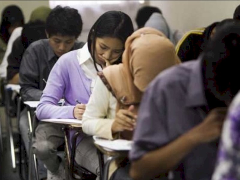 Ilustrasi mahasiswa di Perguruan Tinggi Negeri.