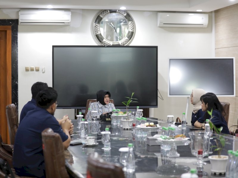 BPJS Ketenagakerjaan Cabang Makassar mengajak Ketua TP-PKK Kota Makassar, Indira Yusuf Ismail berkolaborasi lewat program perlindungan pekerja, Rabu (04/01/2023). @Jejakfakta/Intimewa