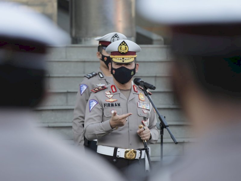 Kakorlantas Polri Irjen Pol Firman Satyabudi menjelaskan, polisi berencana akan memberlakukan sistem tilang manual.  @Jejakfakta/dokKorlantas
