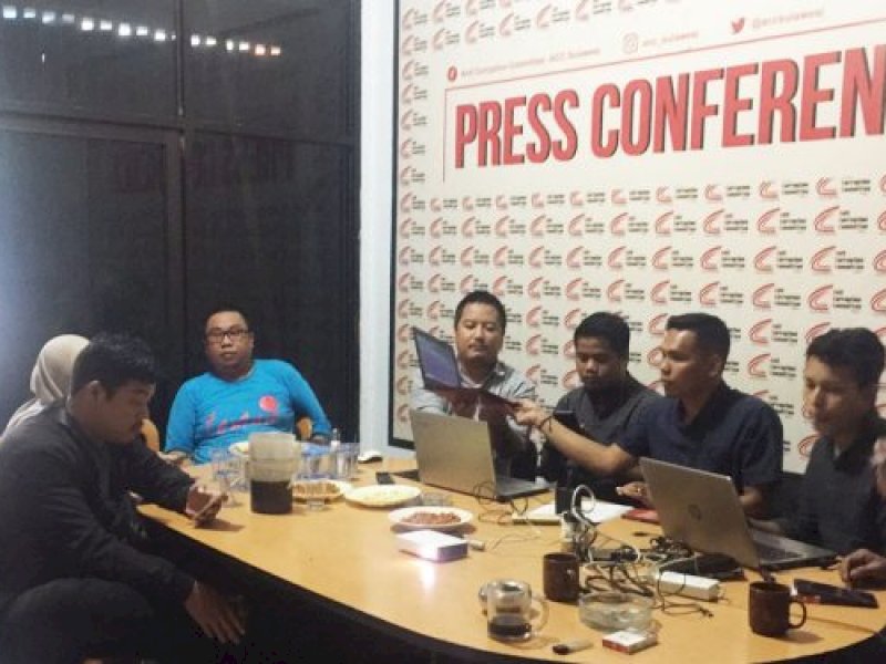 Konferensi pers catatan akhir tahun 2022 ACC Sulawesi, di kantor ACC Sulawesi, Jl AP Pettarani, Kompleks Pettarani Center Blok A/17, Rappocini, Makassar, Rabu (4/1/2023) sore Wita. (ist).