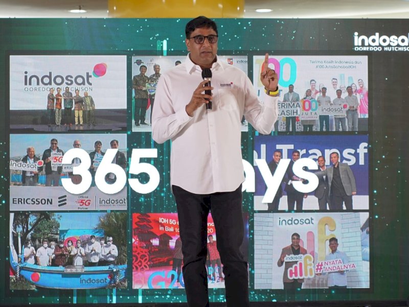 President Director and CEO Indosat Ooredoo Hutchison, Vikram Sinha. @Jejakfakta/Ist.