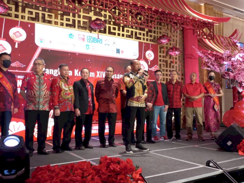 Sejumlah tokoh hadir dalam acara Open House Imlek 2023 di Makassar @Jejakfakta/ Sherine Grace