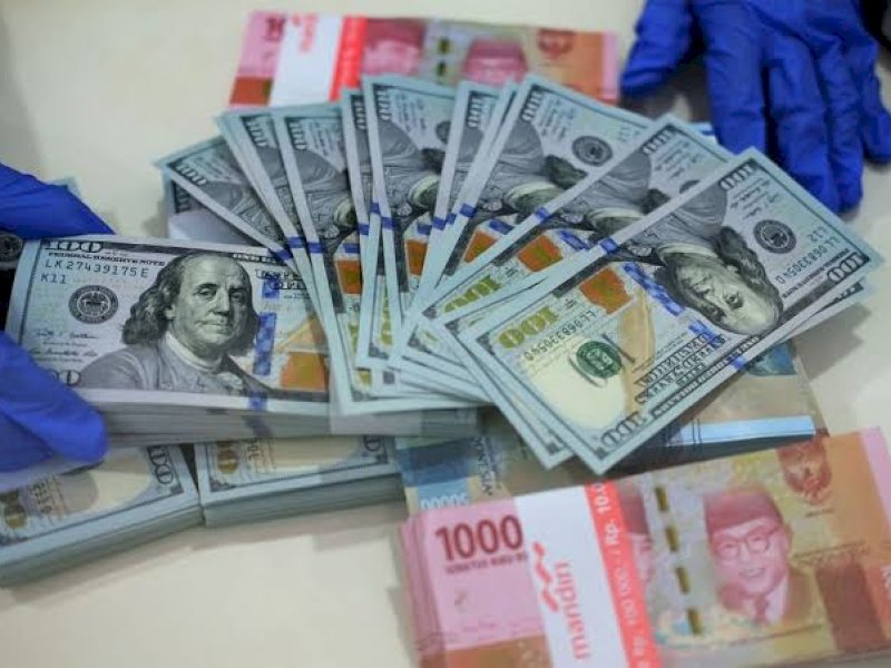Ilustrasi nilai tukar rupiah terhadap dolar AS. (Dok. Jejakfakta.com/int)