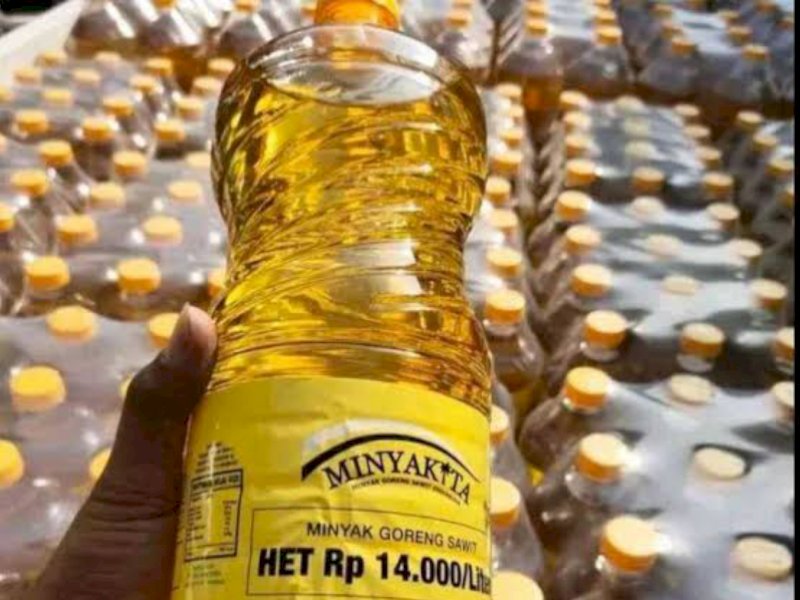 Harga minyak goreng merek dagang Minyakita yang juga mengalami kenaikan harga. (Dok. Jejakfakta.com/int)