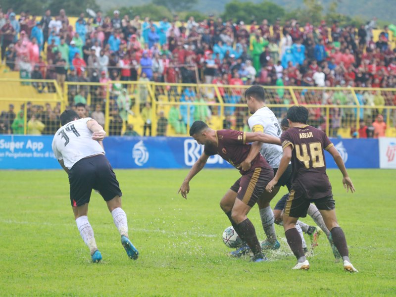 PSM Makassar tumbangkan RANS Nusantara FC dengan skor 3-1 dalam lanjutan Liga 1 di Stadion Gelora BJ Habibie, Parepare, Senin (30/1/2023). @Jejakfakta/dok.PSM Makassar