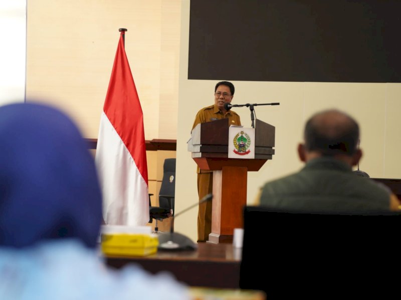 Penjabat (Pj) Sekda Provinsi Sulawesi Selatan Andi Aslam Patonangi. @Jejakfakta/Dok. Humas Pemprov Sulsel 