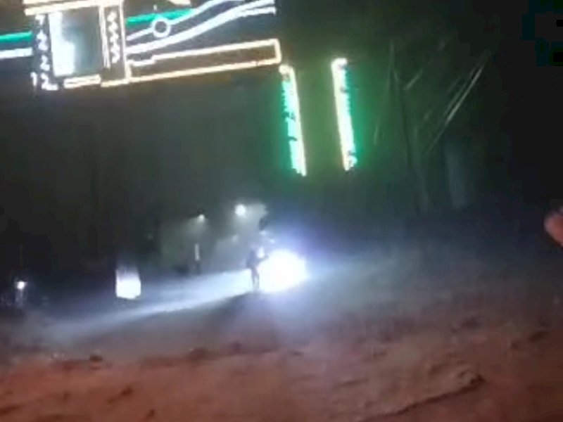 Kondisi banjir di gerbang Kota Parepare, Sulsel. (Dok. Jejakfakta.com/Ist)