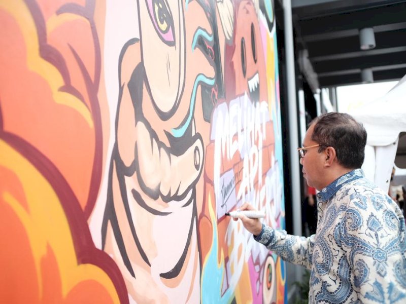 Wali Kota Makassar, Moh. Ramdhan "Danny" Pomanto meresmikan Mall Store Pettarani dan dibuka untuk umum, Kamis (2/02/2023). @Jejakfakta/dok. Humas Pemkot Makassar