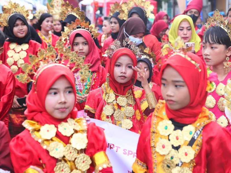 Peserta Karnaval Budaya Jappa Jokka Cap Go Meh Makasaar 2023. (Foto-foto Pemkot Makassar/Jejakfakta.com)