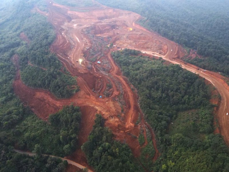 Aktivitas tambang nikel merusak hutan hujan dan penghancuran Biodiversity Sulawesi. @Jejakfakta/dok. Walhi Sulsel