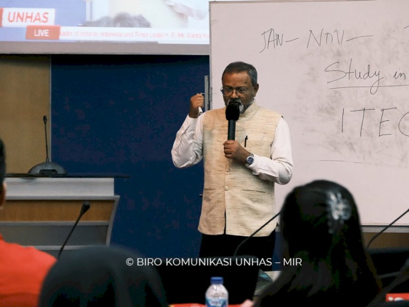Duta Besar India untuk Indonesia dan Timor Leste, HE Mr Manoj Kumar Bharti. (Dok. Jejakfakta.com/Unhas)