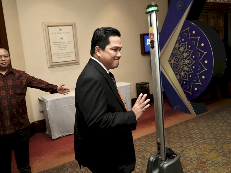 Menteri BUMN RI, Erick Thohir resmi menjabat sebagai Ketua Umum PSSI periode 2023-2027. @Jejakfakta/ist