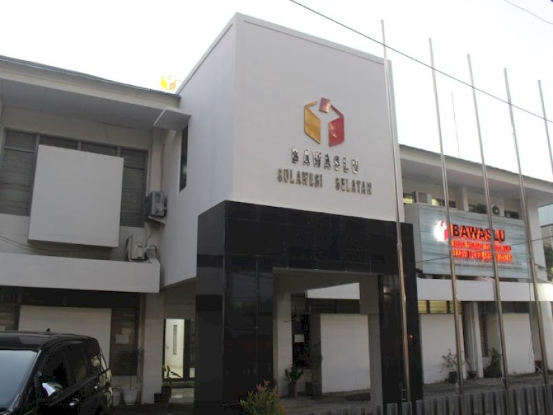Kantor Bawaslu Sulsel yang berada di Jl. A. P. Pettarani No.98, Bua Kana, Kecamatan Rappocini, Kota Makassar. (Bawaslu Sulsel)
