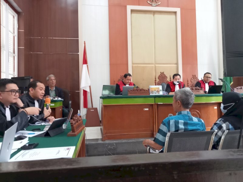 Sidang kasus suap auditor BPK Sulsel, dengan agenda mendengar keterangan saksi pekan lalu di Pengadilan Tipikor pada PN Makassar. (Dok. Jejakfakta.com)
