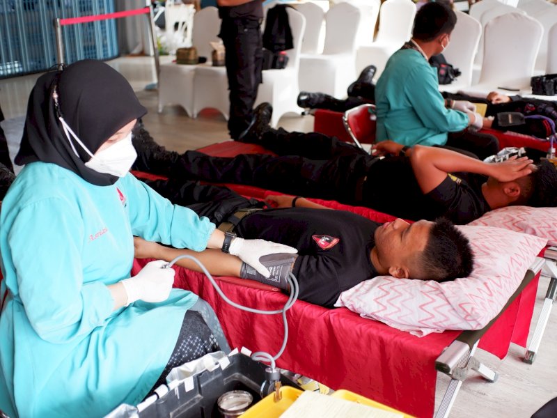 Mercure Makassar Nexa Pettarani gelar donor darah di Toraja Lounge, Lantai Dasar. @Jejakfakta/Ist